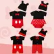 Sommer Baby Junge Mädchen Neugeborenen Hut Kurzen Rock Socke 3 PCS Set Cartoon Mickey Minnie Infant