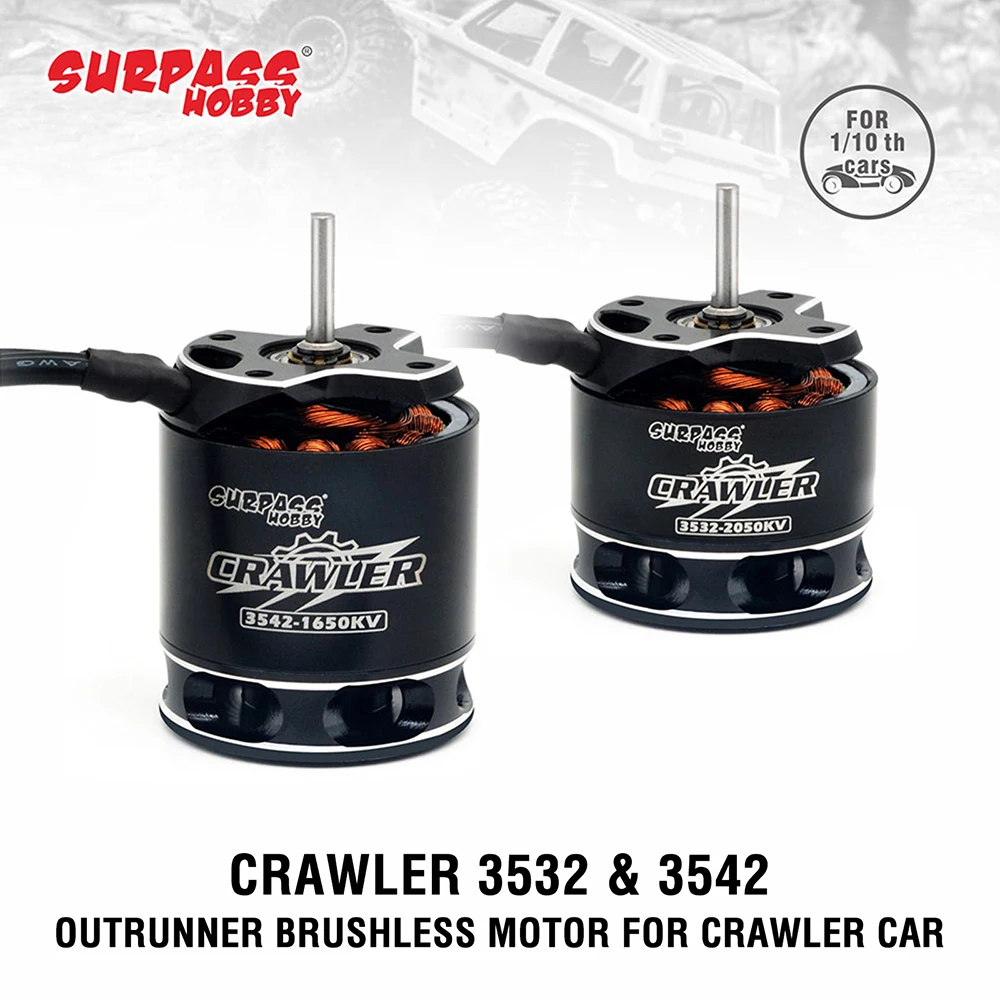 RC-Motor Surpass Hobby 3532 3542 Crawler Outrunner Bürstenloser Motor für 1/10 1/12 RC Crawler Car Axial SCX10 TRX-4 TRX-6 Tamiya