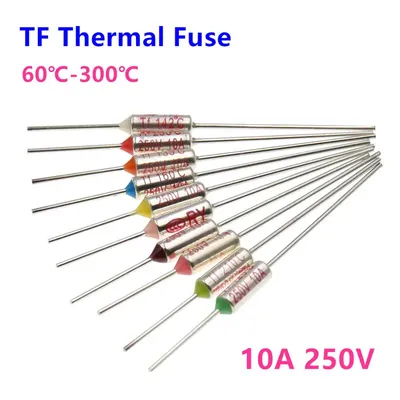 1 Stück tf Thermos icherung 10a 250V Temperatur regler Thermostat schalter 60 85 300 ℃ Grad