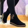 Schuhe Frauen Mode Dicke Sohle Stiefeletten Komfortable Plus Größe 42 43 Schnee Stiefel für Frauen