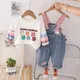 Mädchen Herbst Jeans Riemen Hosen Set neue koreanische Ausgabe Ausländer Kinder Langarm T-Shirt