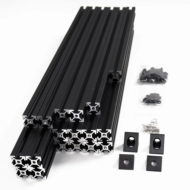Aluminiumprofil Misumi HFSB5-2020 Extrusionsrahmen-Kit für Voron 2.4 für 3D-Drucker Schwarz eloxierte Blindverbindungen V 2.4 EXTRUSIONS Image