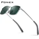 FONEX titan sonnenbrille männer 2023 neue mode retro vintage quadratisch hochwertige nylon linse