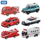 Takara Tomy Tomica Diecast 1/64 Polizeiauto Serie Feuerwehr auto Krankenwagen Fahrzeug Hubschrauber