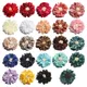 10 STÜCKE 23 farben 5 cm Neugeborenen Vintage Falten Stoff Blumen mit Spiel Ende Tun Alten Chiffon