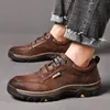 Hohe Qualität Leder Männer Casual Schuhe Mode Komfortable Nicht-slip Sport Schuhe Mokassins