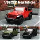 1/36 Jeep Wrangler Rubicon Offroad Spielzeug auto Rmz Stadt Druckguss Miniatur Fahrzeug Modell Pull