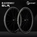 Elite wheels slr 700c road carbon radsatz 3k twill brems fläche ratschen system 36t geradlinige nabe