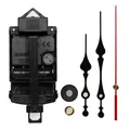 SHINFUKU 6mm & 11mm Sweep Pendel Uhr Mechanismus 2057# Schwarz Hände Uhr Zubehör Quarz DIY Kits
