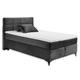 NAVARRA 6 Boxspringbett 140x200, Schwarz - Bequemes Doppelbett mit 7-Zonen-Federkern Matratze & Kaltschaum Topper - 143 x 113 x 210 cm (B/H/T)