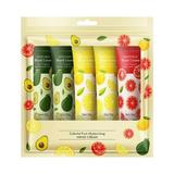 5 Pack Fruits Fragrance Hand Cream Natural Fruits Fragrance Moisturizing Hand Cream for Dry Hands with Vitamin E For Men And Women Travel Size 1oz