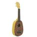 Ukulele Concert Ukulele 21 Inch Small Guitar 4 Strings Mahogany Musical Instrument with Strap Picks and Carrying Bag for Kids Children Students Adults (Pineapple)