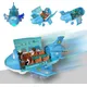 Kids Airplane Toy Bump Go Airplane Toy with Lights Sounds Play Vehicle Toys for Boys & Girls 3-12