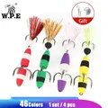 W.P.E Fishing Lure 4pcs/lot Size M Multicolor Jig Swim bait Wobblers Soft Fishing Lure Bass Fishing