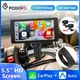 Podofo 5.5'' Motorcycle Portable IP67 Waterproof Wireless Carplay Android Auto Car Monitor Bluetooth