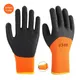 5-Pairs Winter Thermal Anti-Slip Waterproof Work Gloves Latex Rubber Coated For Garden Repairing