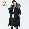 Astrid 2023 Winter new arrival down jacket women with a fur collar loose clothing outerwear quality