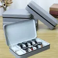 Watch Box Zippered Travel Case Luxury PU Leather Watch Storage Box Jewelry Collection Display Holder