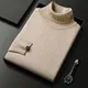 Autumn and Winter Men Cashmere Sweater Men's Wool Pullover High Collar Soft and Warm Pullover