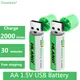 Large Capacity 1.5V AA 1300mAh USB Rechargeable Lithium Ion Battery for Remote Control Wireless