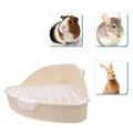 Pet Litter Box Rabbit Toilet Potty Plastic Corner Toilet Box for Ferret Hamster Dragon Cat Small