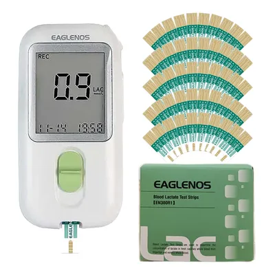 Fast Accuracy Blood Lactate Threshold Training Meter System -Lactic Acid Test Monitor Kit with 50pc Gold Test strip FREE APP
