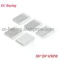 5pcs Heatsink 30*20*6mm Radiator Cooler Cooling Fan Aluminum Heat Sink 30X20X6mm for Chip LED Power