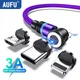 AUFU 3A Magnetic USB Cable Fast Charging Cable Type C Micro USB Phone Cable Magnet Charger Micro USB