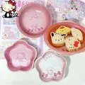 Sanrio Kawaii Hello Kitty Plate Cartoon Creative Shape Fruit Snack Plate Ceramic Household Food