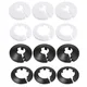 8Pcs 12mm-50mm Water Pipe Cover Pipe Collar Decoration PP Radiator Escutcheon Pipe Covers For Angle