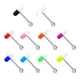 10Pcs Pill Tongue Ring Barbell Surgical Steel Tongue Rings Uv Shaped Tongue Piercings Tongue Ring
