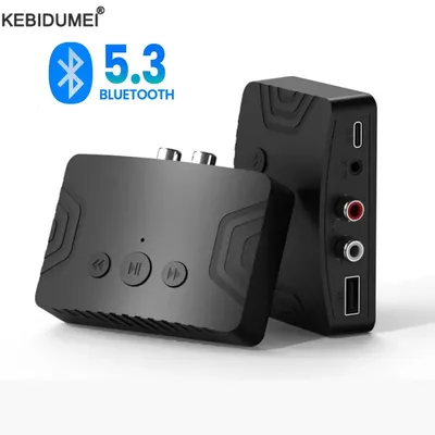 Bluetooth 5.3 Receiver 3.5mm AUX Jack Stereo BT5.0 Wireless Adapter with Mic For Car Kit Speaker Audio Receiver Transmitter
