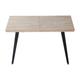 Table repas extensible bois et acier noir L140-220