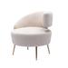 Geometric Design Accent Open Back Chair Arm Chairs Modern Comfy Polyester Padded Seat Leisure Single Chair for Living Room