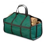 Plow & Hearth Canvas Log Carrier Green