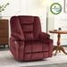 MCombo Small-Wide Power Lift Recliner Chair with Extended Footrest for Elderly People, Faux Leather R7561