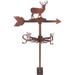 Weathervane Elk Ornament Wind Vane Weathercock Metal Weather Vane for Garden Decor Farmhouse Decorative Outdoor Garden Wind Measuring Tool Bronze