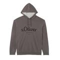 s.Oliver Big Size Herren Logo-Sweatshirt mit Kapuze Grey, 4XL