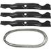 SCITOO Deck Rebuild Kit 50 Lawn Mower Deck Parts Rebuild Kit Compatible with Cub Cadet MTD RZT 50 Belt & Heavy-Duty Oregon Blade Kit 742-04053A 742-04053 754-04044