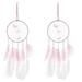 2 Pcs Party Gift Home Wall Decor Boho Dream Catcher Wind Chime Chrismas Gifts Hanging Ornament Dreamcatcher Bead Girl