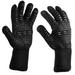 MSJUHEG Gloves Fingerless Gloves Work Gloves Winter Gloves Hot Bbq Grilling Cooking Gloves Extreme Heat Resistant Oven Welding Gloves Winter Gloves Men H One Size