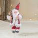 Usmixi 10.2inch Santa Claus Figurines Standing Santa Statue Miniature Collection Hanging Santa Claus Pendant for Christmas Tree Fireplace Tabletop Centerpieces Christmas Decorations Christmas Gifts