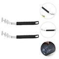 grill grate lifter 2pcs Stainless Steel Grill Grate Lifters Barbecue Net Gripper Outdoor Grill Gripper