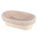 1 Sets Oval Shape Proofing Basket Bread Fermentation Proofing Basket Rattan Sourdough Container with Fabric Liner Cover for Baking Bread Bakers