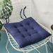 Square Chair Cushion with Ties Floor Cushion Seat Cushion Pad Indoor Outdoor Dining Garden Patio Cushion Home Office Navy Blue