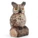 Qisuw Simulation Owl Perched On Tree Statues Figurines Resin Ornament Crafts Sculpture Bird Repellent Garden Decoration