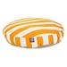 MajesticPet 36 in. Vertical Stripe Round Pet Bed - Yellow - Medium