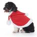 BT Bear Small Dog Christmas Costume Christmas Halloween Pet Clothes Pet Cosplay Costumes Party Dressing up Dogs Cats Outfit for Small Medium Dogs Red Cloak L