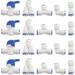 DGZZI 1Set 20-Pack Reverse Osmosis Aquarium Quick Fittings With Locking Clips 1/4 OD RO Water Filter Hose Tube Plastic Connectors