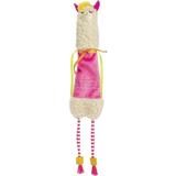 SmartyKat Leggy Llama Kicker Plush Catnip Cat Toy - White/Pink One Size
